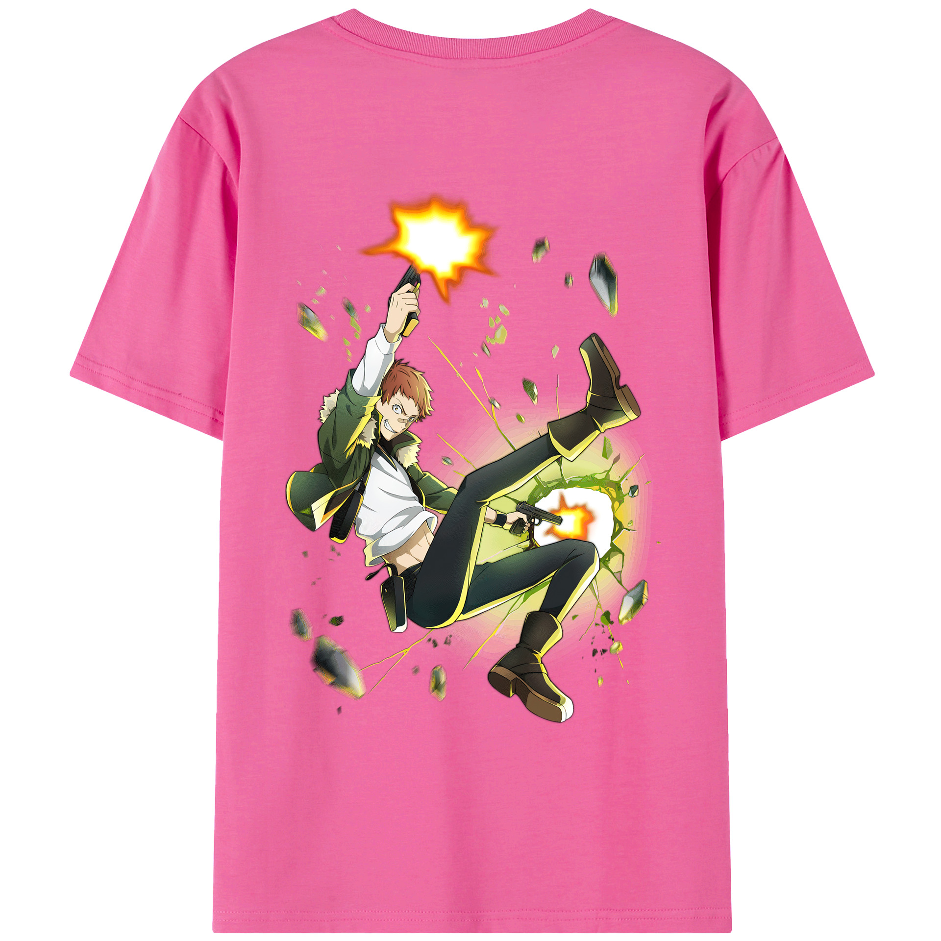（画像用） 文豪ストレイドッグス Bungo Stray Dogs レディース半袖Tシャツ(バックプリント)